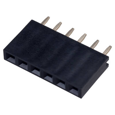 1x6 Pin 2.54 mm Dişi Header - Maker Fabrika