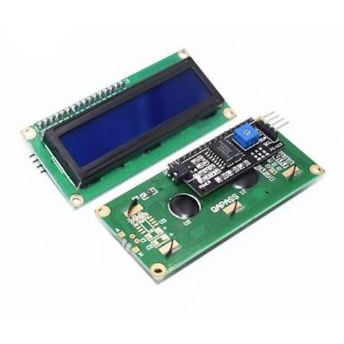 2x16 LCD Karakter Ekran Modülü - I2C Modüllü - Mavi - 1