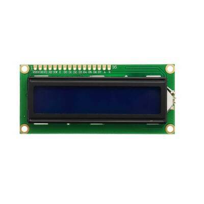 2x16 LCD Karakter Ekran Modülü - I2C Modülsüz - Mavi - 1