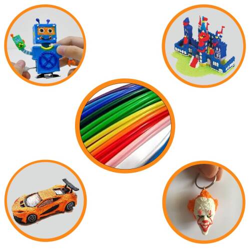 3Dpen Kalem Filamenti - 5 Renk - 25 Metre - 2