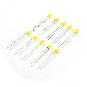 3mm Sarı Led Paketi - 10 Adet - Maker Fabrika