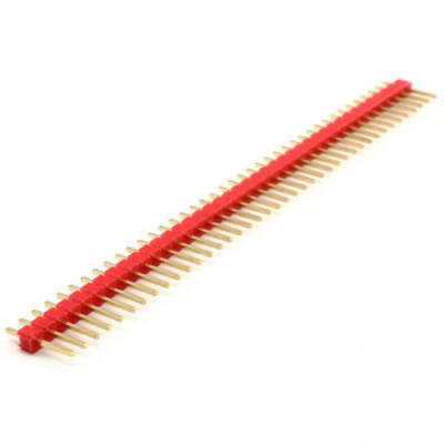 1x40 Pin 2.54 mm Erkek Header - Kırmızı - Maker Fabrika