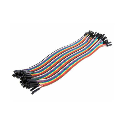 40lı Ayrılabilen Dişi-Dişi Jumper Kablo - 200mm - Maker Fabrika