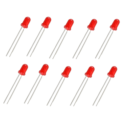 5mm Kırmızı Led Paketi - 10 Adet - Maker Fabrika