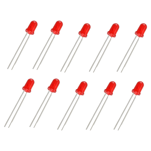 5mm Kırmızı Led Paketi - 10 Adet - 1