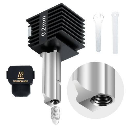 Bambu Lab A1/A1 Mini 0.2mm Değiştirilebilir Paslanmaz Çelik Nozzle - 1