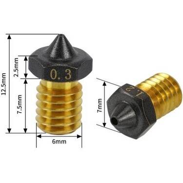CHT V6 Nozzle 0.6mm - 2