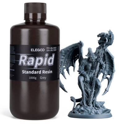 Elegoo Standart Rapid (Hızlı) Reçine Gri 1Kg - Elegoo