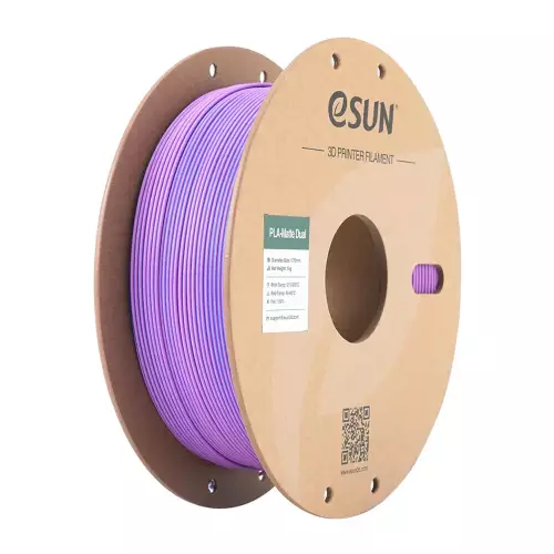 Esun Çift Renk Mor - Mavi PLA-Matte Filament 1.75 mm 1000gr - 1