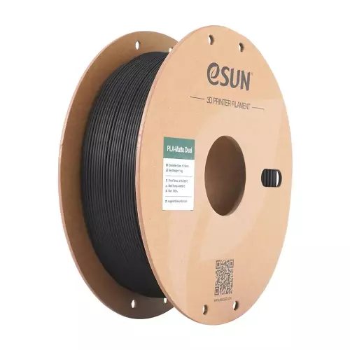 Esun Çift Renk Siyah - Beyaz PLA-Matte Filament 1.75 mm 1000gr - 1