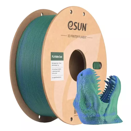 Esun Çift Renk Yeşil - Mavi PLA-Matte Filament 1.75 mm 1000gr - 1