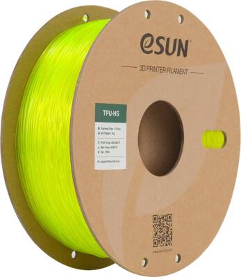 Esun Fluorescent Yellow eTPU-HS Filament 1.75 mm 1000gr - eSUN