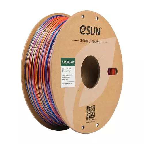 Esun Kırmızı - Altın - Mavi ePLA-Silk Candy Filament 1.75 mm 1000gr - 1