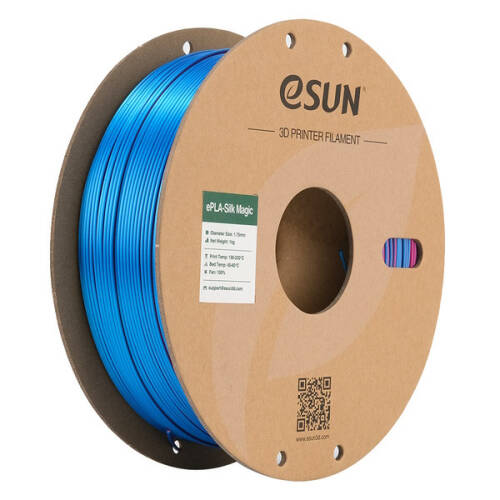 Esun Mavi - Kırmızı ePLA-Silk Magic Filament 1.75 mm 1000gr - 1
