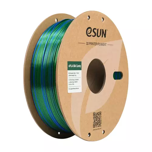 Esun Mavi - Yeşil ePLA-Silk Candy Filament 1.75 mm 1000gr - 1