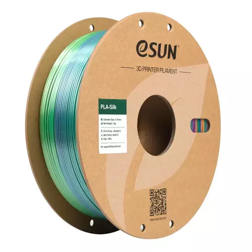 Esun Rainbow Mercan (Coral) ePLA-Silk Filament 1.75 mm 1000gr - 1