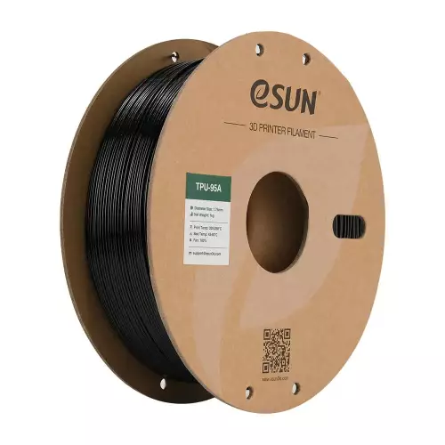 Esun Siyah TPU-95A Filament 1.75 mm 1000gr - 1
