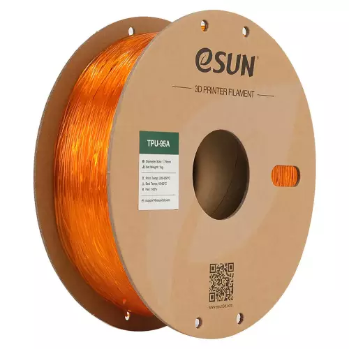 Esun Tranparan Turuncu TPU-95A Filament 1.75 mm 1000gr - 1