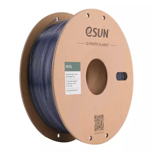 Esun Translucent Gri PETG Filament 1.75 mm 1000gr - 1