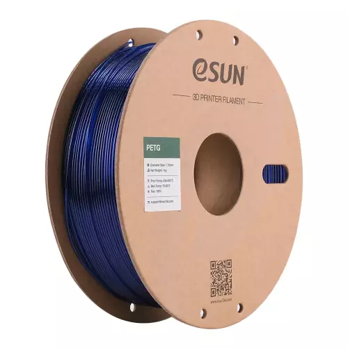 Esun Translucent Mavi PETG Filament 1.75 mm 1000gr - 1
