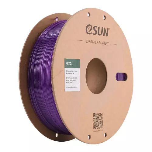 Esun Translucent Mor PETG Filament 1.75 mm 1000gr - 1