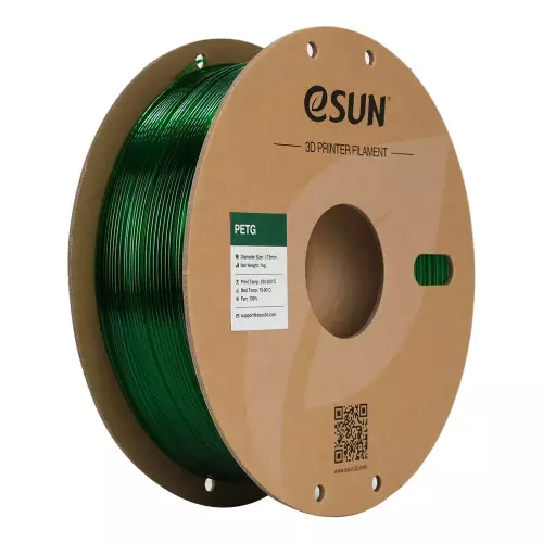 Esun Translucent Yeşil PETG Filament 1.75 mm 1000gr - 1