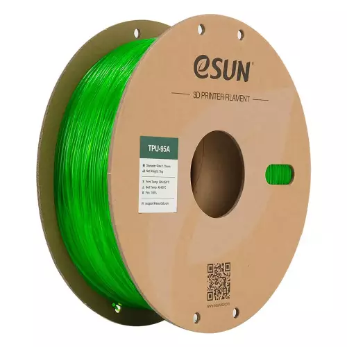 Esun Transparan Yeşil TPU-95A Filament 1.75 mm 1000gr - 1