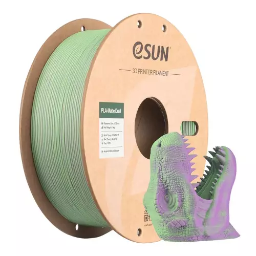 Esun Çift Renk Yeşil - Pembe PLA-Matte Filament 1.75 mm 1000gr - 1