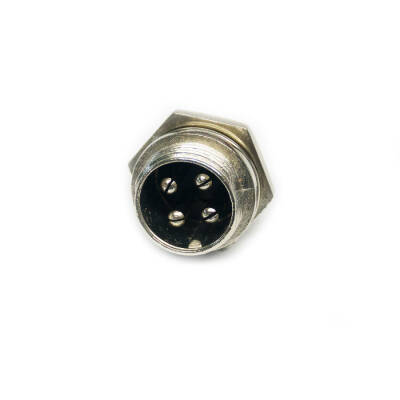 GX-16 4'lü Erkek Mike Konnektör - Maker Fabrika