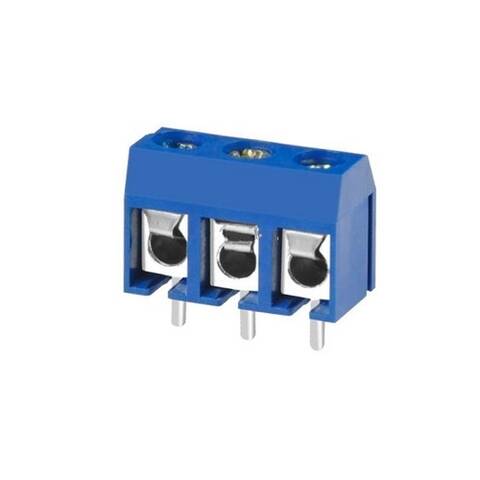 KF301-3P 5.0 mm 3 Pin Terminal Klemens - Mavi - 1