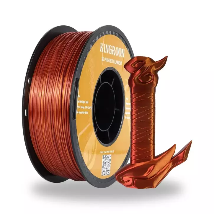 Kingroon Çift Renk Altın - Bakır PLA Silk Filament 1.75 mm 1000gr - 1