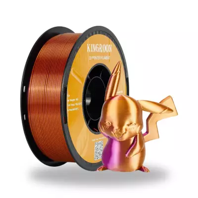 Kingroon Çift Renk Altın - Mor PLA Silk Filament 1.75 mm 1000gr - 1