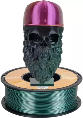 Kingroon Çift Renk Siyah - Yeşil PLA Silk Filament 1.75 mm 1000gr - 2