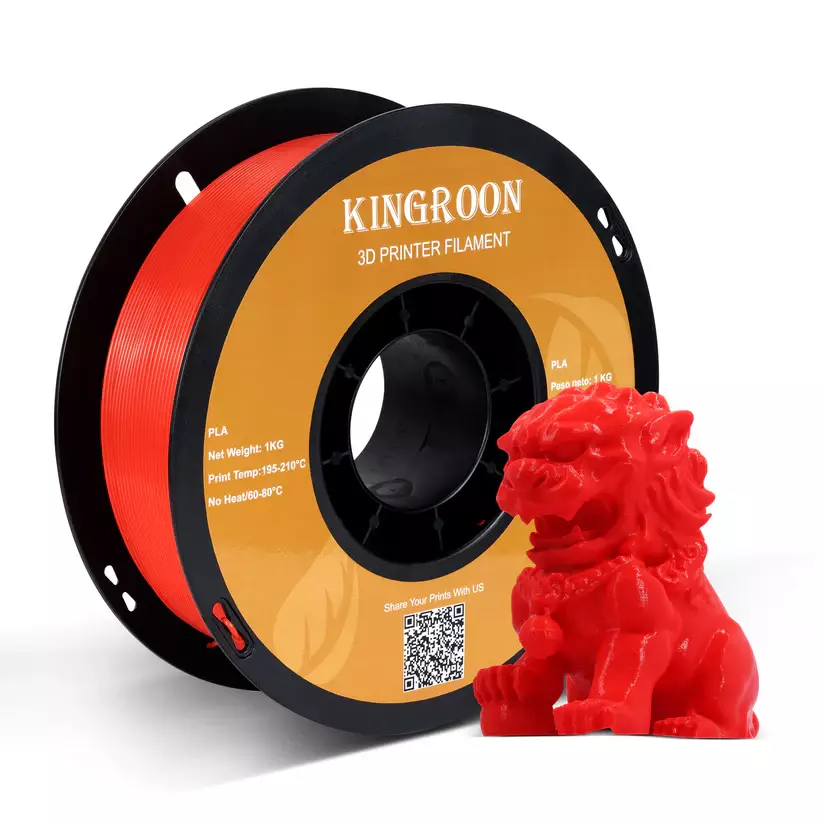 Kingroon Kırmızı PLA Filament 1.75 mm 1000gr - 1