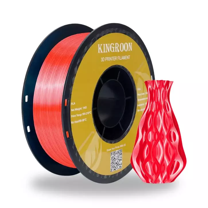 Kingroon Kırmızı PLA Silk Filament 1.75 mm 1000gr - 1