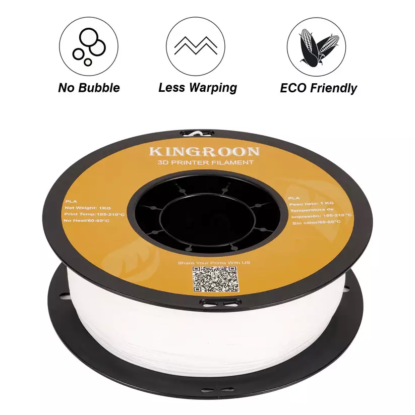 Kingroon Beyaz PLA Filament 1.75 mm 1000gr - 2