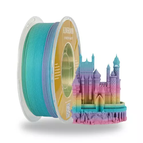 Kingroon Rainbow PLA Matte Gökkuşağı Makaron Filament 1.75 mm 1000gr - 1