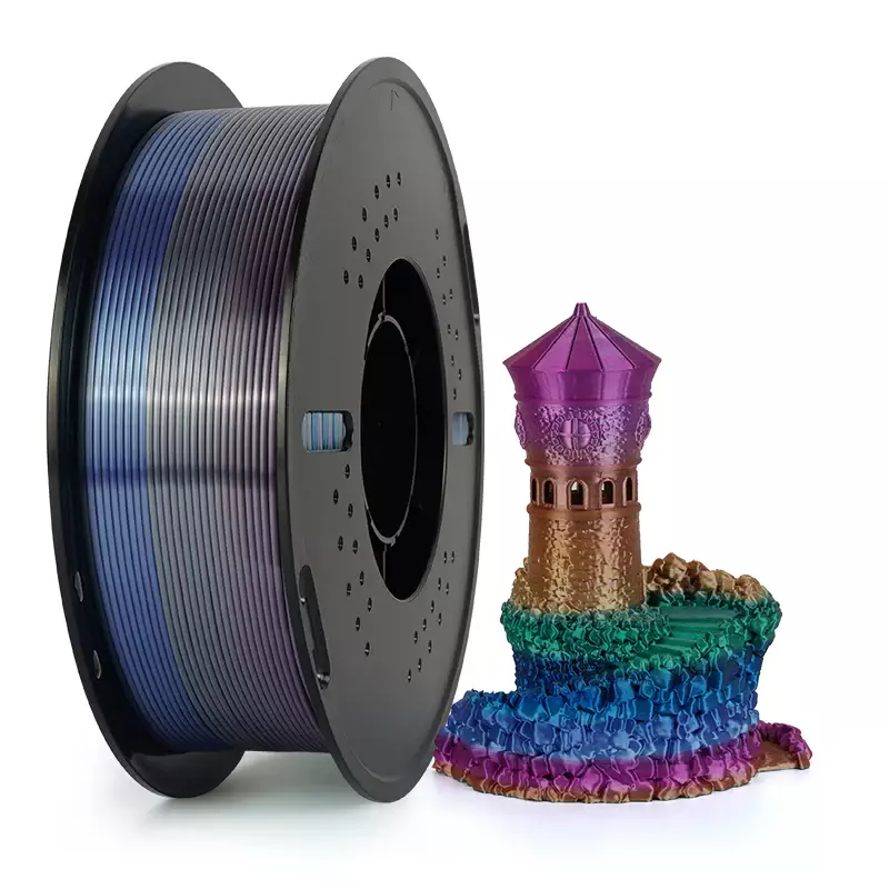 Kingroon Rainbow PLA Silk Gökkuşağı Evreni Filament 1.75 mm 1000gr - 1