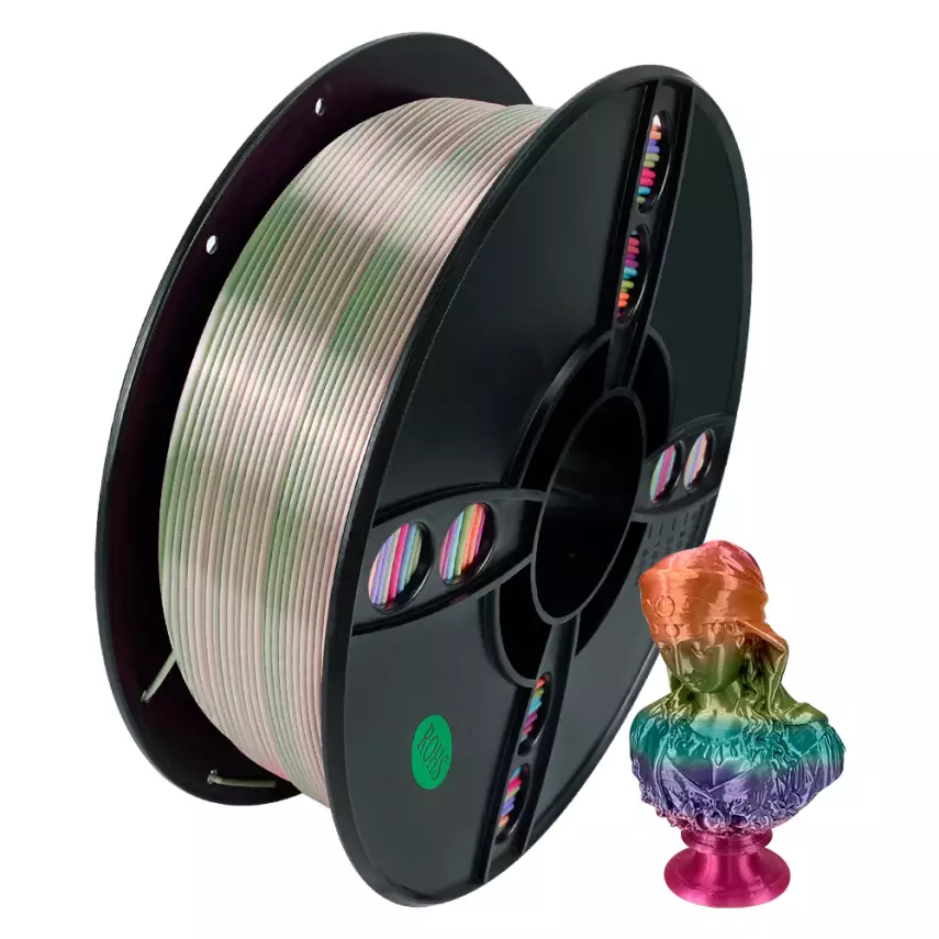 Kingroon Rainbow PLA Silk Gökkuşağı Şeker Filament 1.75 mm 1000gr - 1
