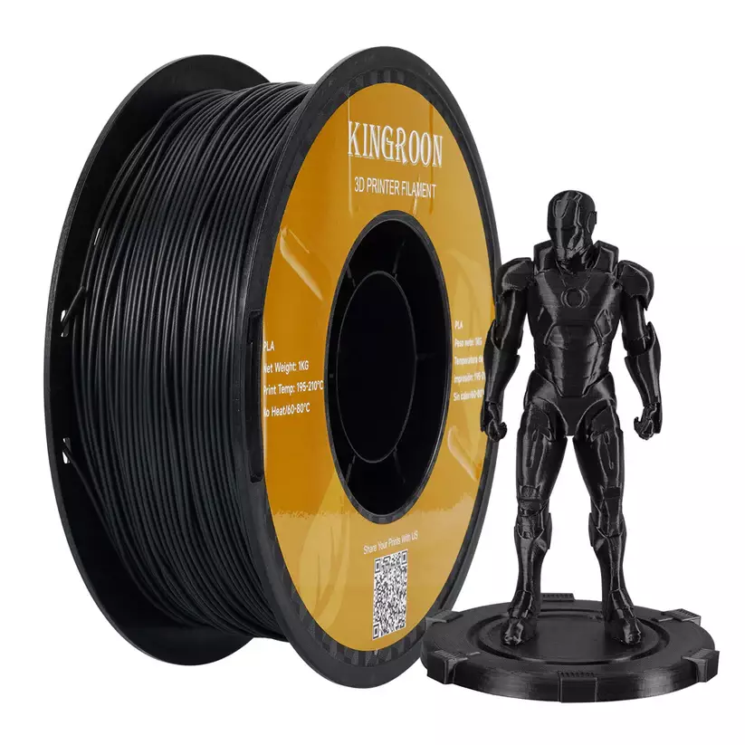 Kingroon Siyah PLA Filament 1.75 mm 1000gr - 1