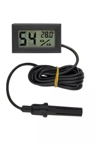 Mini Dijital Problu Termometre - Sıcaklık/Nem Ölçer - 1