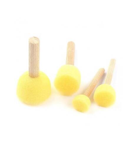 Model Boyama Sünger Tampon Fırça Seti 4'lü - 1