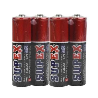 Supex R6 AA Kalem Pil - 4 Adet - Supex